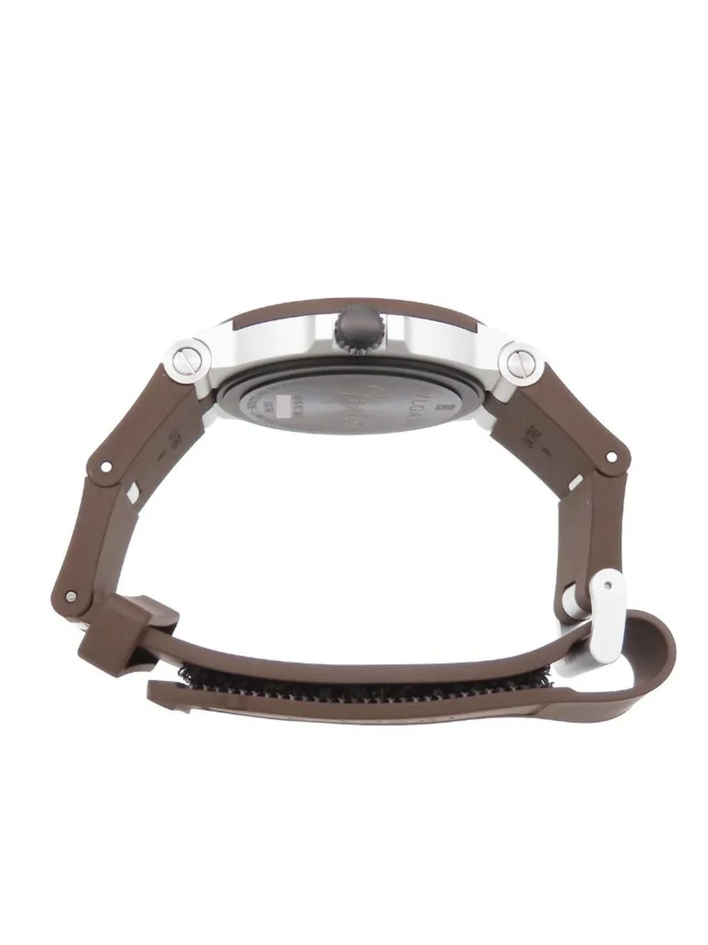 Bvlgari Aluminum Brown Titanium Rubber GMT Fender Watch Automatic